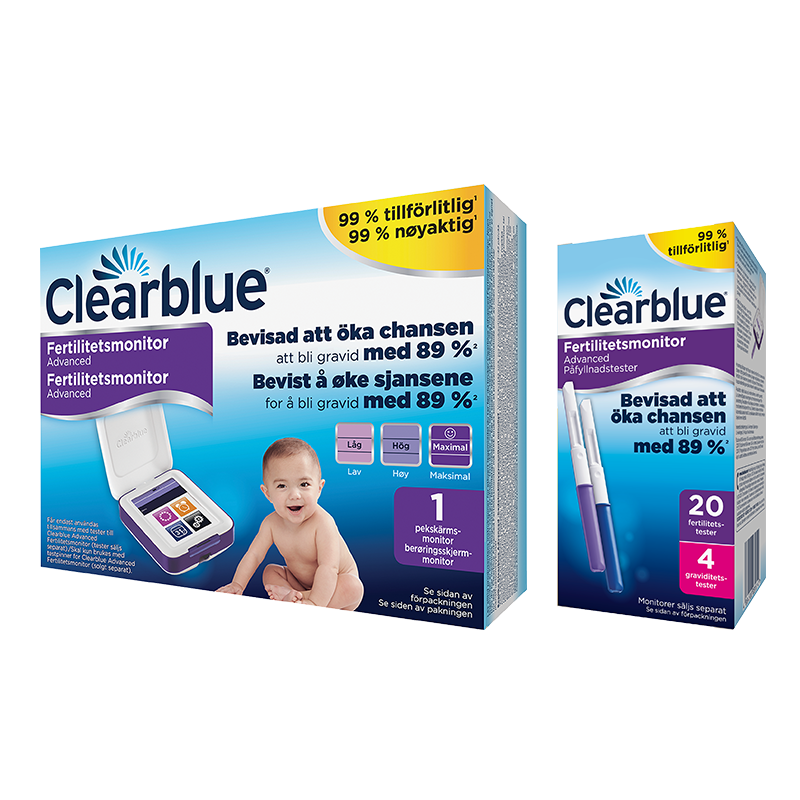 Clearblue Advanced Fertilitetsmonitor,20+4 st teststickor