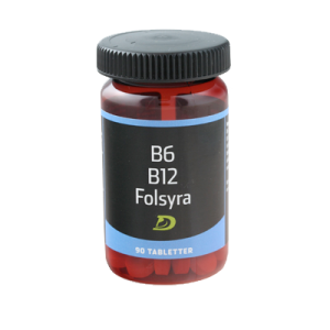 Folsyra, B6, B12 - 90 Tabletter