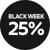 Black Week 25% rabatt