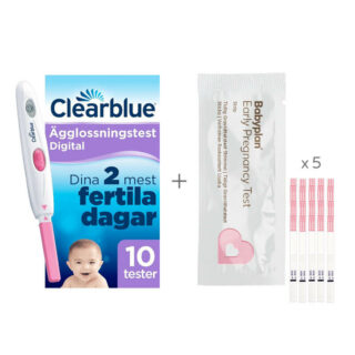 Clearblue Digitalt Ägglossningstest 10-pack + Babyplan tiding graviditetstest