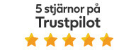 5 stjärnor på Trustpilot