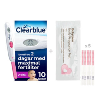 Clearblue Digitalt Ägglossningstest 10-pack + Babyplan tiding graviditetstest