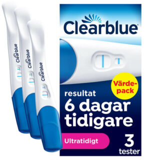 Clearblue Ultratidigt Graviditetstest - resultat sex dagar tidigare 3st